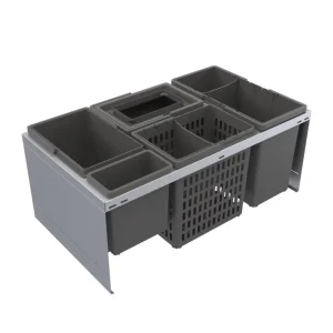 Ruslafata CUBE ECO, 80 skáp silfur