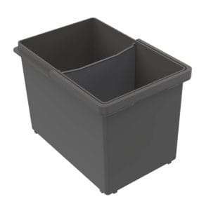 Ruslafata skilrúm í 8 ltr. dökk grá