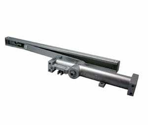 Hurðapumpa innfelld með stopp renniarmi