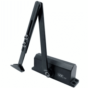 Hurðapumpa svört án stopp í armi 40-60 kg