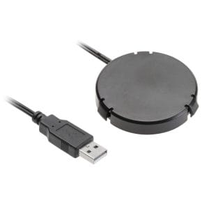 Þráðlaus hleðslueining undir borðplötu – svört