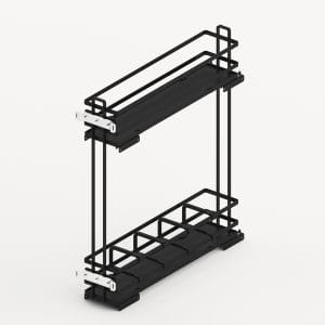 Útdragsgrind fyrir 150 SK með 2 grindum / koxgrá