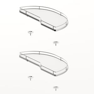 Salso hillusett 600 mm – Hægri – Króm