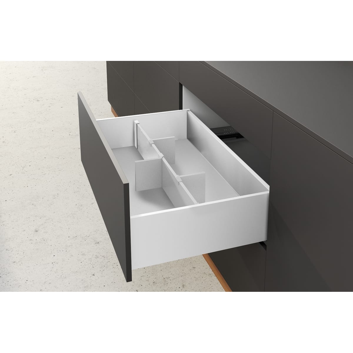 Hettich OrgaStore 830 millistykki 125 mm – hvítt - Image 2